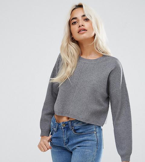 Jersey Corto De Corte Cuadrado De Asos Petite