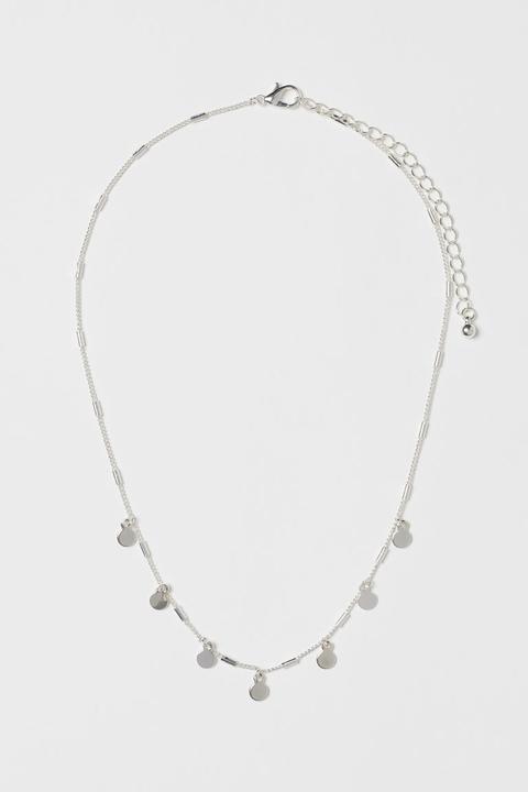 Collar Con Colgantes - Plata