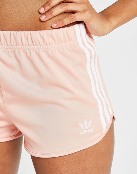 pink adidas poly shorts