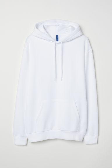 H & M - Sudadera Con Capucha - Blanco