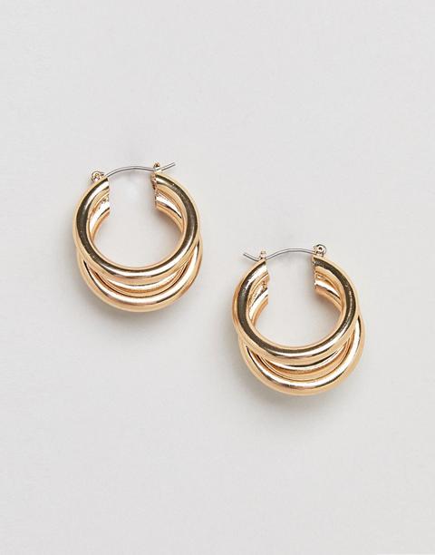 Pendientes Con Tres Aros Gruesos De Asos