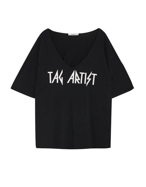 Camiseta Oversize Print Tag Artist