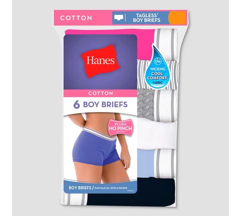 Hanes® Women's Cotton Sporty 6pk Boy Shorts - Assorted from Target on 21  Buttons