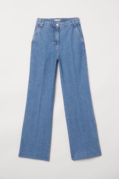 Weite Jeans - Blue - Damen