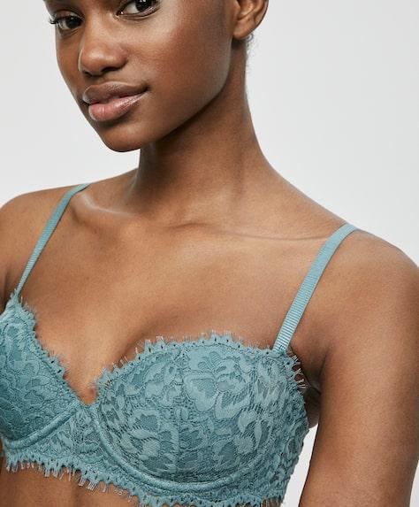 Reggiseno Classico In Pizzo Sfilacciato