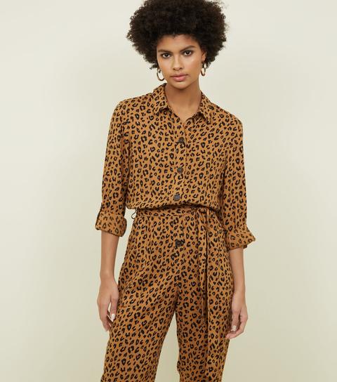 leopard print jumpsuit new look