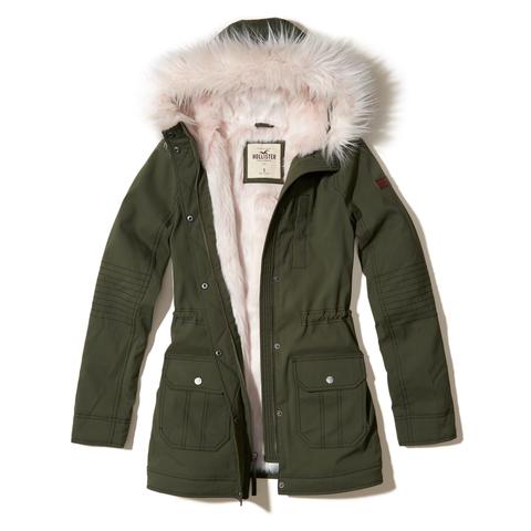 Stretch Cozy-lined Parka from Hollister 