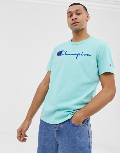 champion turquoise t shirt