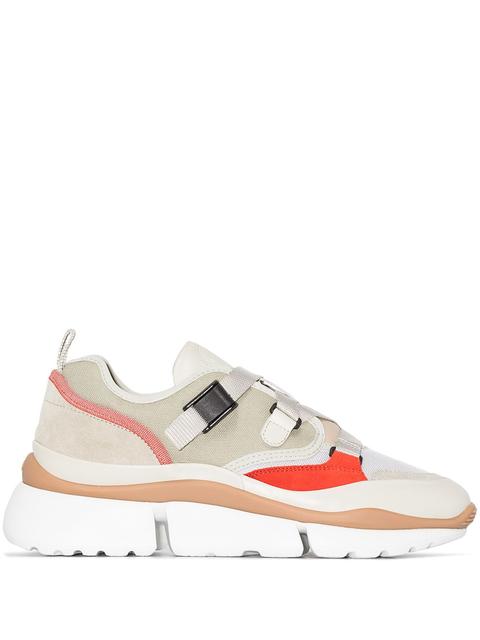 Chloé Zapatillas Sonnie Con Paneles En Contraste - Neutro