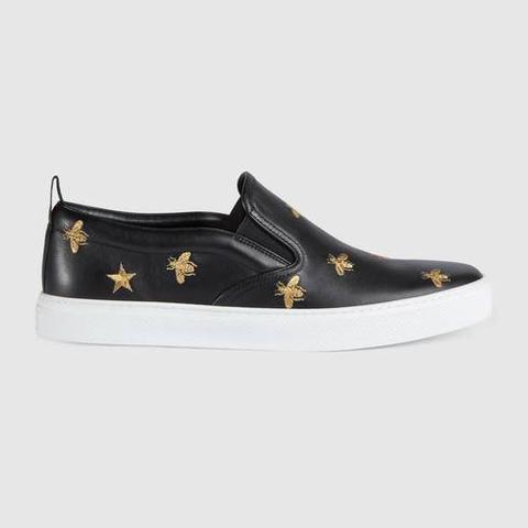 Sneaker In Pelle Con Api E Stelle