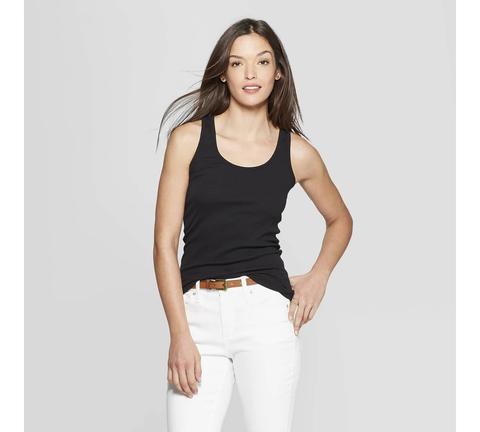 Women's Scoop Neck Rib Racerback Tank Top - Universal Thread™