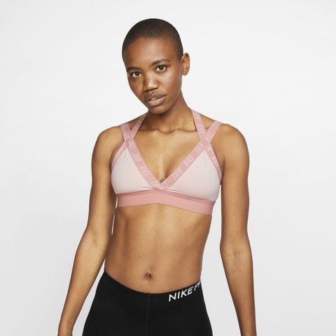 Bra A Sostegno Leggero Nike Indy Logo - Donna - Rosa