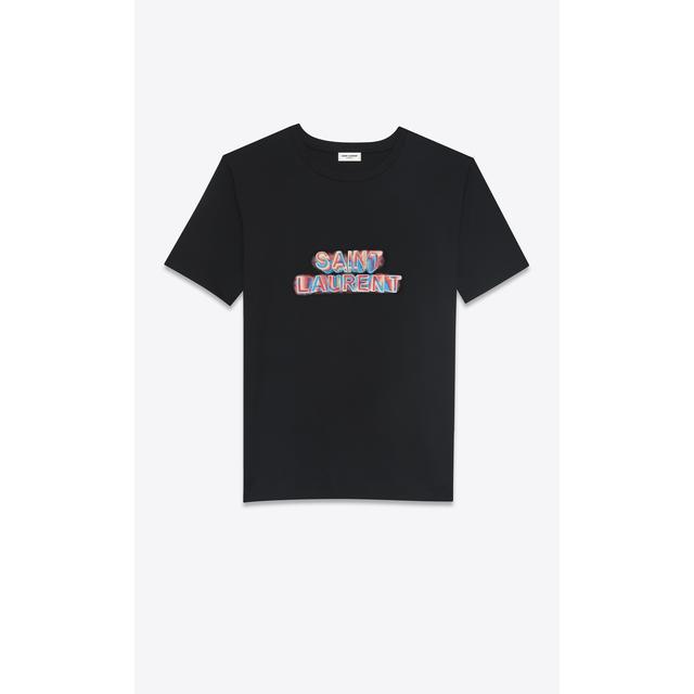 saint laurent neon t shirt