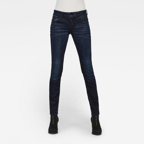 G-star Raw Mujer Midge Cody Mid Waist Skinny Jeans Azul Oscuro