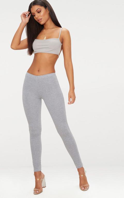 Basic Grey Jersey Leggings