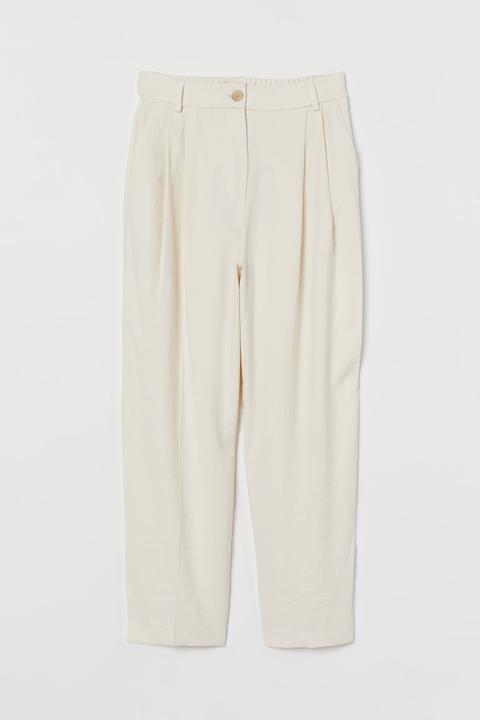 Pantalon Habillé En Twill - Beige