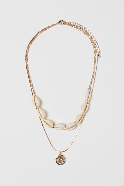 H & M - Collana Con Conchiglie - Oro