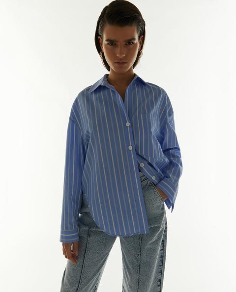 Sfera - Camisa De Mujer Lisa Con Botones