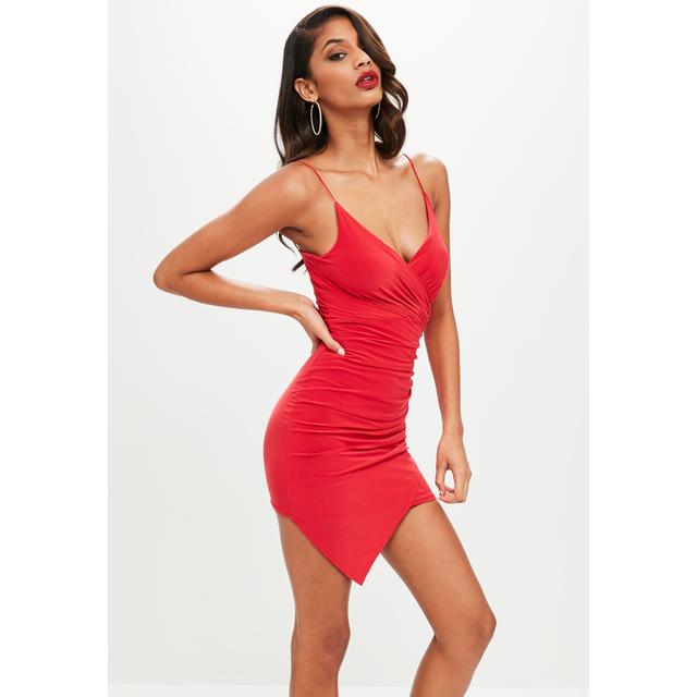 Missguided slinky wrap sales dress