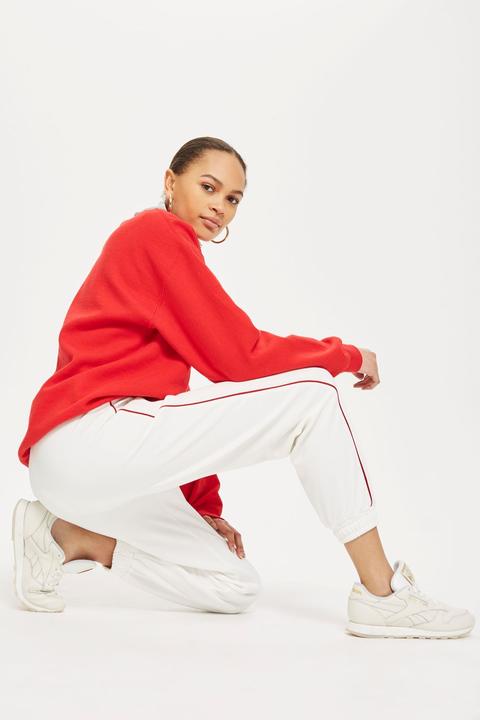 Side Striped Cuffed Track Pants