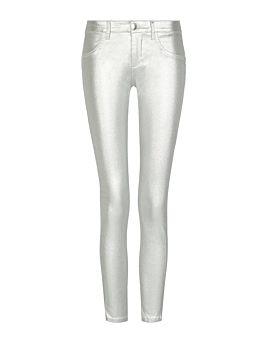 Pantaloni Skinny Argentati Push-up
