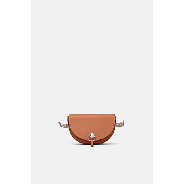 zara leather belt bag