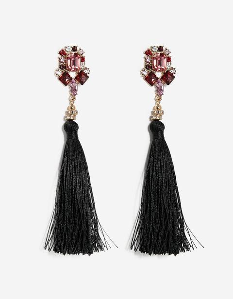 Orecchini Tassels Nero