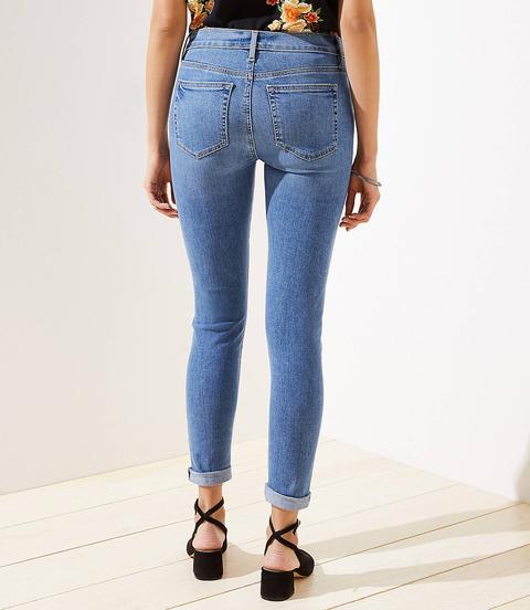 loft slim pocket jeans