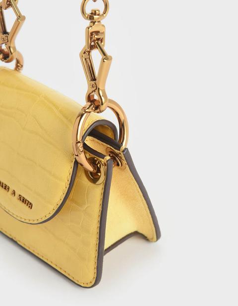 Charles and keith chunky online chain handle mini bag