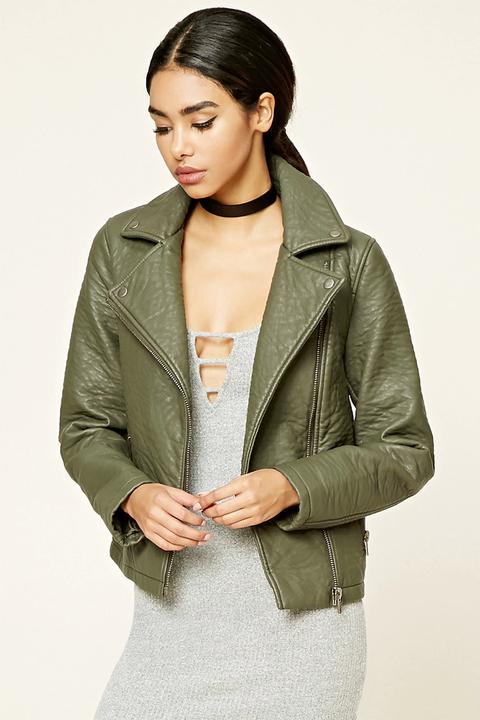 Textured Moto Jacket