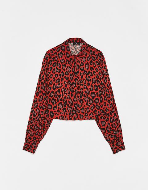 Camisa Con Estampado De Leopardo