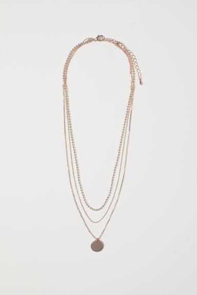 H & M - Collana A Tre Fili - Arancione