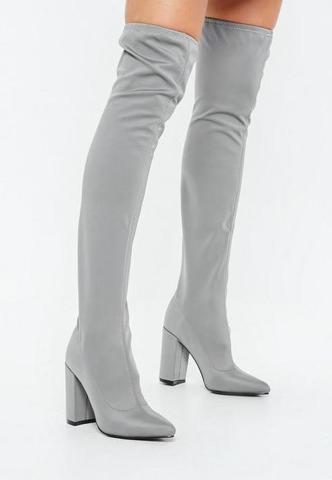 grey pointed boots