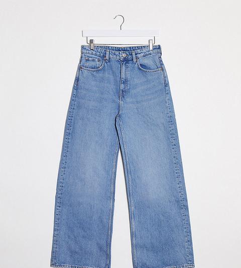 Weekday - Jean Large En Coton Biologique - Bleu