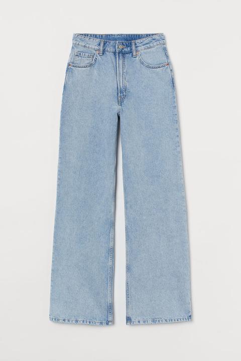 Wide High Jeans - Azul