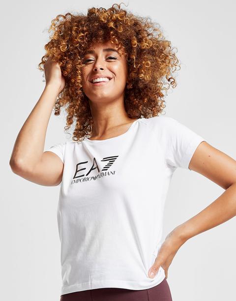 Emporio Armani Ea7 Logo T-shirt - White - Womens