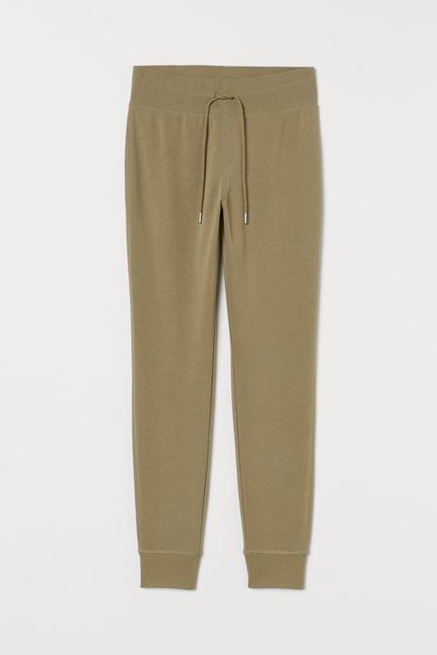 Cotton-blend Joggers - Green