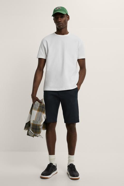 Cotton Chino Bermuda Shorts