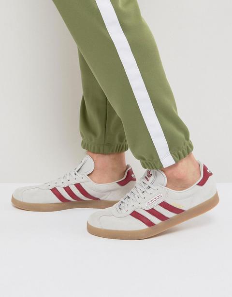 Zapatillas De Deporte Grises Gazelle Super Bb9777 De Adidas Originals