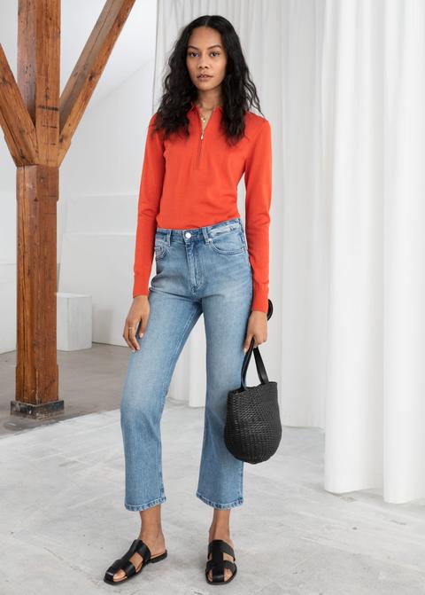 Kick Flare Cropped Jeans from And Other 