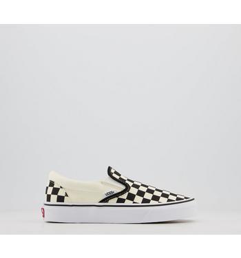 Vans Classic Slip On Trainers Black White Check