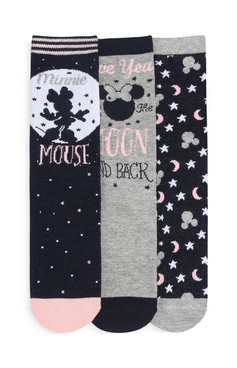 3pk Minnie Mouse Socks