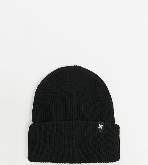 Collusion Unisex Beanie In Black