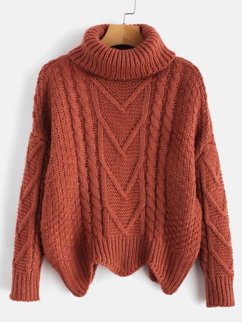 Chunky Knit Turtleneck Sweater