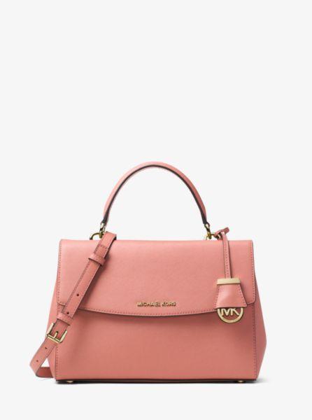 Bolso Satchel Ava Mediano De Piel Saffiano