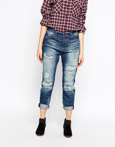 Maison Scotch L'adorable Ripped Boyfriend Jeans - Denim