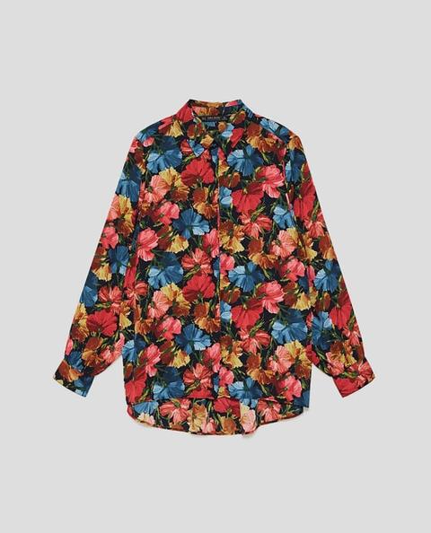 Blusa Estampado Hombreras