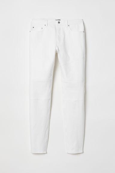 H & M - Biker Jeans - Blanco
