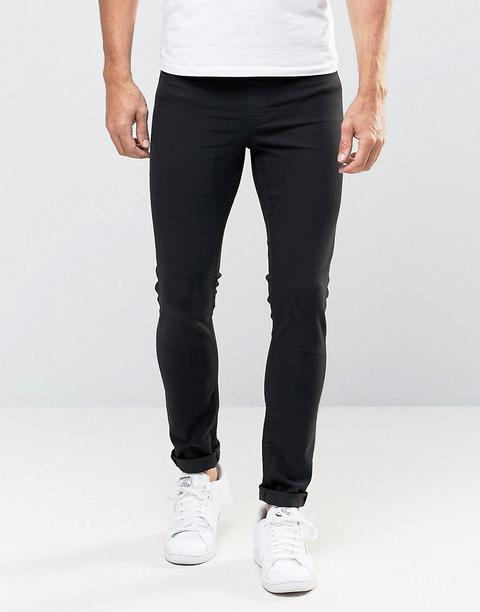 Asos - Meggings Di Jeans Neri - Nero