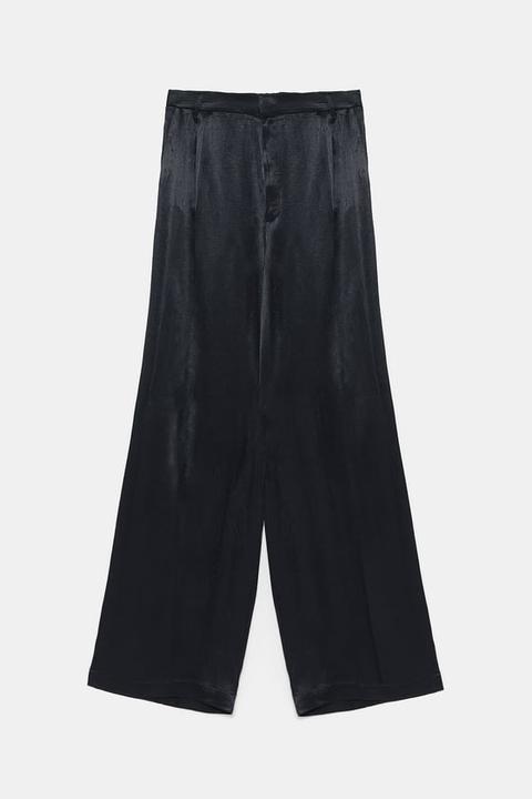 Pantaloni Palazzo In Satin